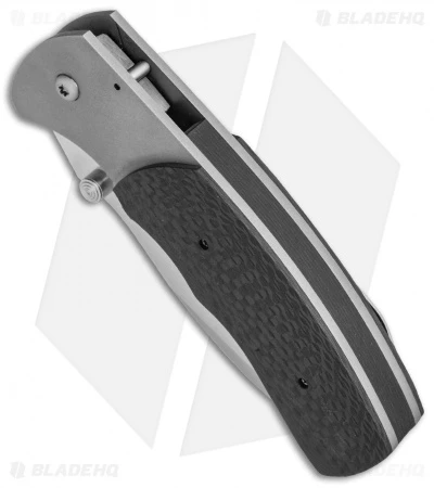 Aaron Frederick Custom Medium Tanto Frame Lock Knife Carbon Fiber (3.50" Satin) 2 Aaron Frederick Custom Medium Tanto Frame Lock Knife Carbon Fiber (3.50" Satin) - Image 2
