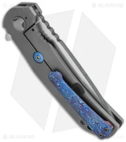 Aegis Knife Works Xiphos Frame Lock Flipper Titanium/Timascus (3.75" Two-Tone) -Benchmade Shop aegis xiphos timascus side cm