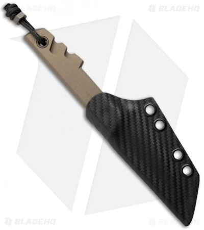 Amsler Knives Large Slik Pikal Fixed Blade Knife Burnt Bronze (2.75" Titanium) 2 Amsler Knives Large Slik Pikal Fixed Blade Knife Burnt Bronze (2.75" Titanium) - Image 2