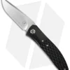 Andre Thorburn Custom L45 Flipper Liner Lock Knife Black G-10/CF (3.5" Satin)