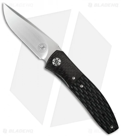 Andre Thorburn Custom L45 Flipper Liner Lock Knife Black G-10/CF (3.5" Satin) 1 Andre Thorburn Custom L45 Flipper Liner Lock Knife Black G-10/CF (3.5" Satin)