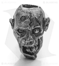 Barrett Custom Zombie Skull Bead - Pewter/Silver