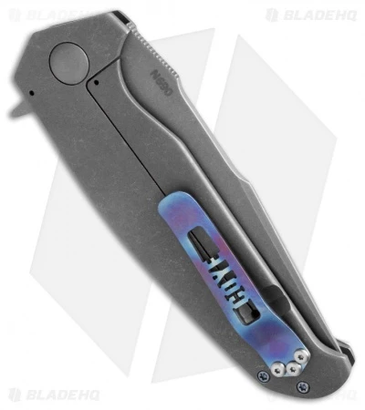 Bill Coye Whiskey 2 Frame Lock Flipper CF/Timascus (4.25" Acid Wash) 2 Bill Coye Whiskey 2 Frame Lock Flipper CF/Timascus (4.25" Acid Wash) - Image 2