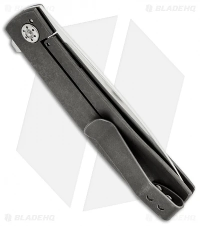 Brad Zinker Drop Point Knife Titanium Framelock Flipper (2.875" Polished) 2 Brad Zinker Drop Point Knife Titanium Framelock Flipper (2.875" Polished) - Image 2