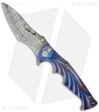 Brian Tighe Custom Tighe Breaker Knife Moku-Ti Folder (4" Damasteel) 1 Brian Tighe Custom Tighe Breaker Knife Moku-Ti Folder (4" Damasteel)