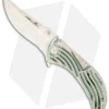 Brian Tighe Custom Medium Tighe Rod Folding Knife Gold/Green Ti (3.5" Satin)
