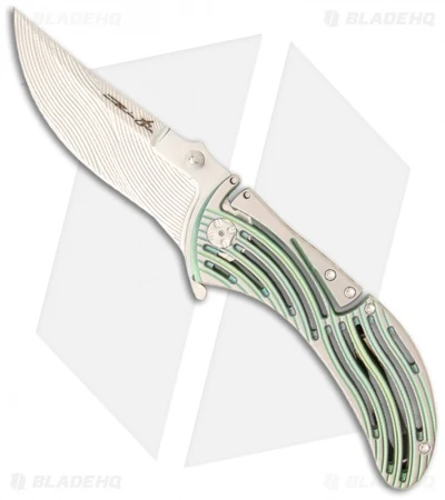 Brian Tighe Custom Medium Tighe Rod Folding Knife Gold/Green Ti (3.5" Satin) 1 Brian Tighe Custom Medium Tighe Rod Folding Knife Gold/Green Ti (3.5" Satin)