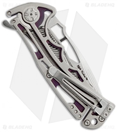 Brian Tighe Custom Tighenee Nirk Purple Knife (3.25" Satin) 2 Brian Tighe Custom Tighenee Nirk Purple Knife (3.25" Satin) - Image 2