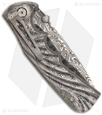 Brian Tighe Custom Spicy Tighe Spring Assisted Knife (4" Damasteel) 2 Brian Tighe Custom Spicy Tighe Spring Assisted Knife (4" Damasteel) - Image 2