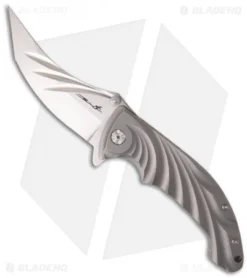 Brian Tighe Custom Tighe Stick Knife Titanium Folder (4" High Satin)