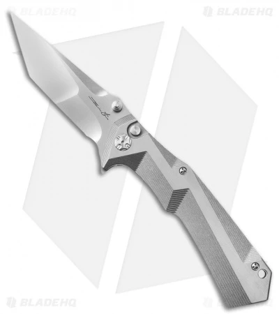 Brian Tighe Custom Tighe Tac Tanto Knife Titanium (4" Polish SW) 1 Brian Tighe Custom Tighe Tac Tanto Knife Titanium (4" Polish SW)