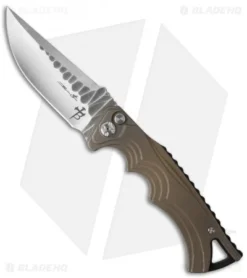 Brian Tighe Custom Tighe Fighter Automatic W/ Borka Grind Bronze Ti (3.9" Satin)