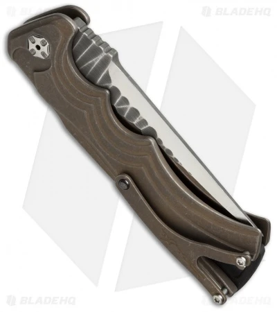 Brian Tighe Custom Tighe Fighter Automatic W/ Borka Grind Bronze Ti (3.9" Satin) 3 Brian Tighe Custom Tighe Fighter Automatic W/ Borka Grind Bronze Ti (3.9" Satin) - Image 3