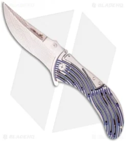 Brian Tighe Custom Large Tighe Rod Knife Titanium Folder (4" Satin)