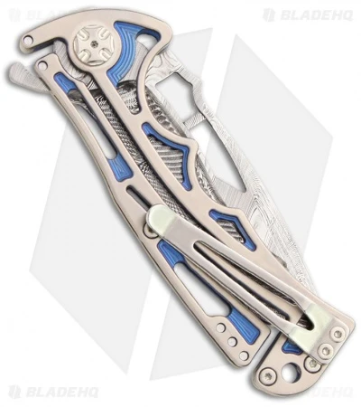 Brian Tighe Custom Tighenee Nirk Folder Knife (3.25" Damasteel) 2 Brian Tighe Custom Tighenee Nirk Folder Knife (3.25" Damasteel) - Image 2