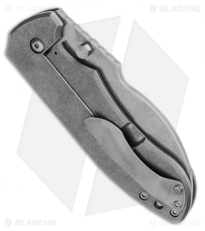 Burchtree Bladeworks Mid-Tech V2 Frame Lock Titanium (3.375" Stonewash) 2 Burchtree Bladeworks Mid-Tech V2 Frame Lock Titanium (3.375" Stonewash) - Image 2