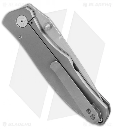 Burger Knives Custom Zambizi Utility Frame Lock Knife Titanium (3.5" Hand Satin) 3 Burger Knives Custom Zambizi Utility Frame Lock Knife Titanium (3.5" Hand Satin) - Image 3