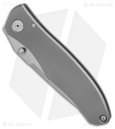 Burger Knives Custom Zambizi Utility Frame Lock Knife Titanium (3.5" Hand Satin) 2 Burger Knives Custom Zambizi Utility Frame Lock Knife Titanium (3.5" Hand Satin) - Image 2