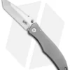 Burger Knives Custom Zambizi Utility Frame Lock Knife Titanium (3.5" Hand Satin)