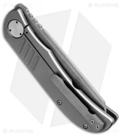 Burger Knives Custom LEXK Frame Lock Knife Titanium (3.25" Stonewash) 5 Burger Knives Custom LEXK Frame Lock Knife Titanium (3.25" Stonewash) -Benchmade Shop burger knives lexk framelock ti dl side