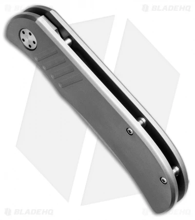 Burger Knives Custom LEXK Frame Lock Knife Titanium (3.25" Stonewash) 2 Burger Knives Custom LEXK Frame Lock Knife Titanium (3.25" Stonewash) - Image 2