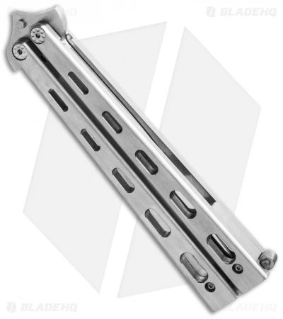 Burn Knives Prototype Model 3 Custom Balisong Knife (4.5" Polish) 2 Burn Knives Prototype Model 3 Custom Balisong Knife (4.5" Polish) - Image 2