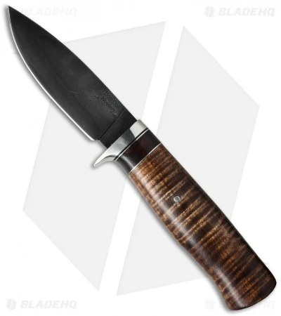 Burr Oak Knives Drop Point Hunter Fixed Blade Knife Ironwood/Maple (3.75" Gray) 1 Burr Oak Knives Drop Point Hunter Fixed Blade Knife Ironwood/Maple (3.75" Gray)