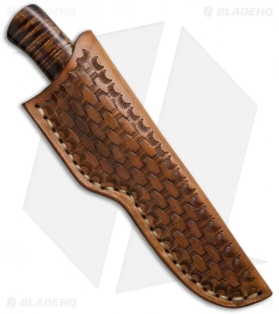 Burr Oak Knives Drop Point Hunter Fixed Blade Knife Ironwood/Maple (3.75" Gray) 2 Burr Oak Knives Drop Point Hunter Fixed Blade Knife Ironwood/Maple (3.75" Gray) - Image 2