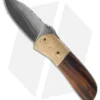 Burr Oak Knives Snub Nose Knife Ironwood/Mokume (2.9" San Mai)