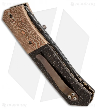 Burr Oak Knives Splinter Knife LSCF/Mokume (3.38" San Mai Damascus) 2 Burr Oak Knives Splinter Knife LSCF/Mokume (3.38" San Mai Damascus) - Image 2