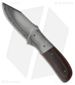 Burr Oak Knives First Responder Knife CF/Red G-10 (3.5" San Mai)