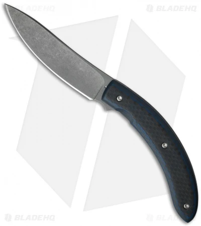 Brad Zinker Circle Liner Lock Flipper Knife Blue G-10/Carbon Fiber (3.75" Matte) 1 Brad Zinker Circle Liner Lock Flipper Knife Blue G-10/Carbon Fiber (3.75" Matte)