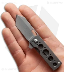 Brad Zinker Custom Mini Tanto Flipper Knife Titanium (1.875" BB/SW) 5 Brad Zinker Custom Mini Tanto Flipper Knife Titanium (1.875" BB/SW) -Benchmade Shop bz mini tanto ats 34 secondary
