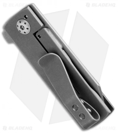 Brad Zinker Custom Mini Tanto Flipper Knife Titanium (1.875" BB/SW) 2 Brad Zinker Custom Mini Tanto Flipper Knife Titanium (1.875" BB/SW) - Image 2