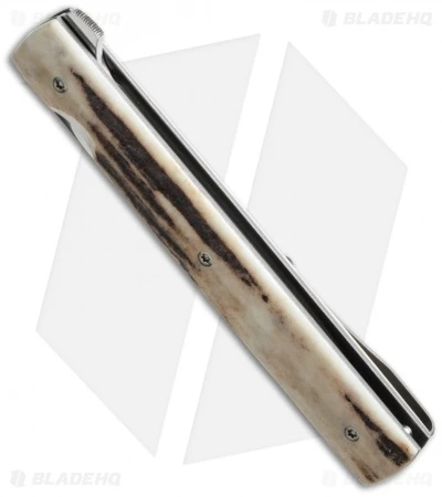 Brad Zinker Fruit Knife Liner Lock Flipper Stag (3.75" Polish) 2 Brad Zinker Fruit Knife Liner Lock Flipper Stag (3.75" Polish) - Image 2