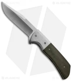 Chuck Gedraitis Pathfinder Flipper Knife Ti/Micarta (3.5" Satin Plain)