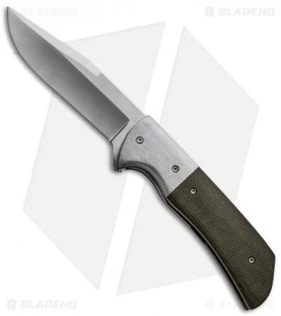 Chuck Gedraitis Pathfinder Flipper Knife Ti/Micarta (3.5" Satin Plain) 1 Chuck Gedraitis Pathfinder Flipper Knife Ti/Micarta (3.5" Satin Plain)