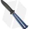 Chuck Gedraitis Knives Balisong #108 Titanium Butterfly Knife (4" Black)