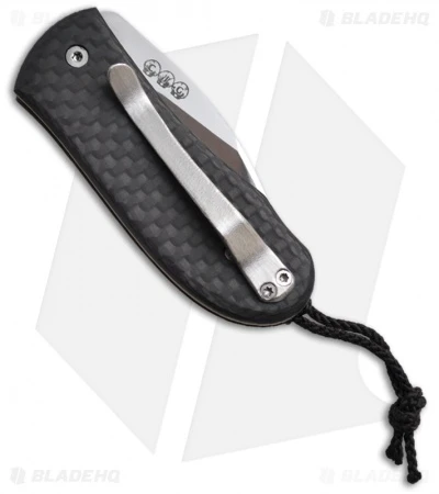 Chuck Gedraitis Extra Small Snubnose Folder Knife Carbon Fiber (1.75" Satin) 2 Chuck Gedraitis Extra Small Snubnose Folder Knife Carbon Fiber (1.75" Satin) - Image 2