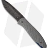 Chuck Gedraitis Small Model 1 Folding Knife Silver Twill (3.31" Damascus)
