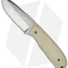 Chuck Gedraitis Snubnose Fixed Blade Knife W/ Tan G-10 (3.06" Hamon)