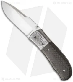 Chuck Gedraitis Snubnose Folder Knife W/ LSCF Carbon Fiber (3" Satin Plain)
