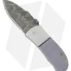 Chuck Gedraitis Small Snubnose Knife Titanium Folder (2.125" Damascus)