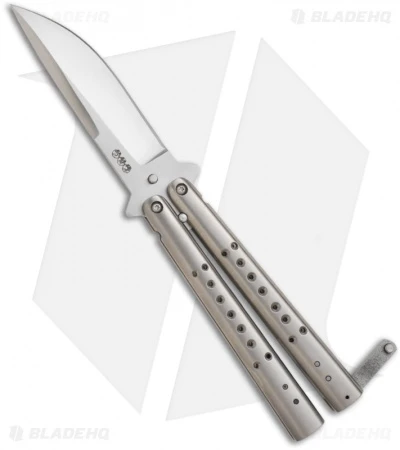 Chuck Gedraitis Knives Balisong #54 Titanium Butterfly Knife (3.3" Satin) 2 Chuck Gedraitis Knives Balisong #54 Titanium Butterfly Knife (3.3" Satin) - Image 2