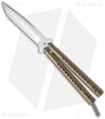 Chuck Gedraitis Knives Balisong #52 Titanium Butterfly Knife (4.25" Satin) 1 Chuck Gedraitis Knives Balisong #52 Titanium Butterfly Knife (4.25" Satin)