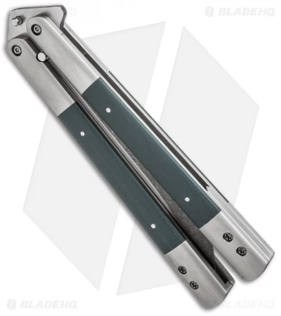 Chuck Gedraitis Custom Balisong #144 Butterfly Knife Titanium (4.25" Two-Tone) 2 Chuck Gedraitis Custom Balisong #144 Butterfly Knife Titanium (4.25" Two-Tone) - Image 2