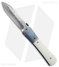 Chuck Gedraitis San Francisco Style Folder White G10/Moku-Ti (3.5" Hamon)