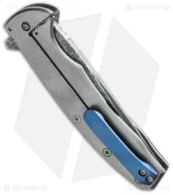 Chuck Gedraitis Slim Rude Boy Flipper Knife Ti/CF (3.25" Damascus) 5 Chuck Gedraitis Slim Rude Boy Flipper Knife Ti/CF (3.25" Damascus) -Benchmade Shop cjg slim rude boy flipper ti cf side cm