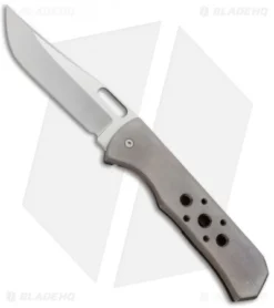 Chuck Gedraitis Small Marauder Frame Lock Knife Titanium (3.25" Satin)