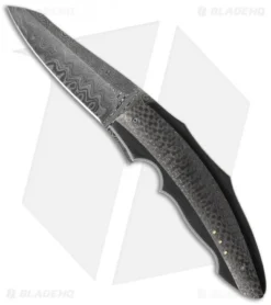 Corrie Schoeman Ilusion Flipper Knife LSCF (3.5" Damascus)